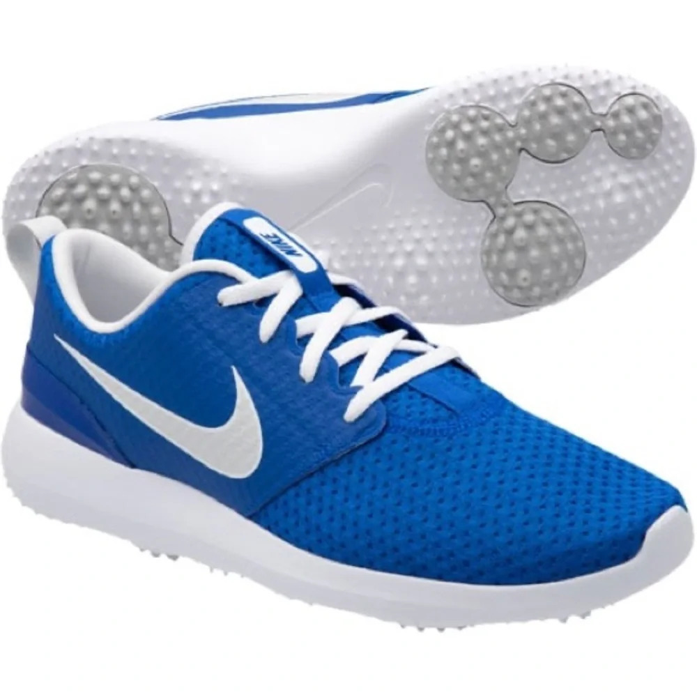 Mens Blue Nike Rosche Golf Shoes - Picture 11 of 11